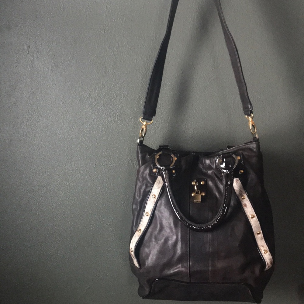 Kiki Pearl Espresso Leather Bag